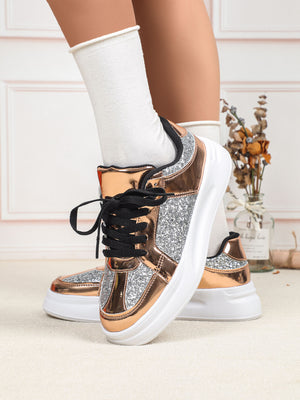 Sequined Women's Sneakers