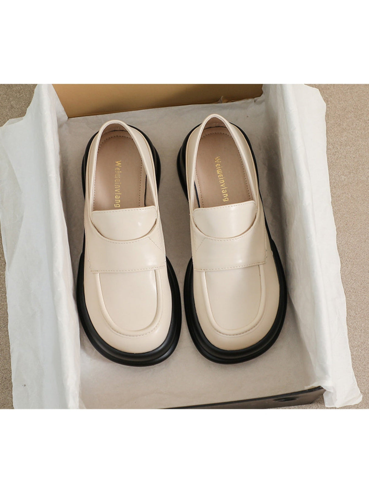 Liber Spring and autumn women's thick-soled loafers