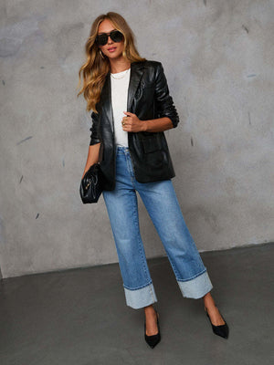 Liber Spring Women's Old Jeans