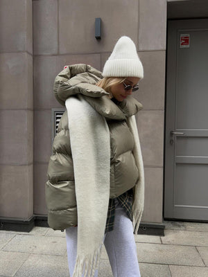 Trendy Puffer Jacket/Padded Coat - Street Style Short Hooded Puffer Jacket