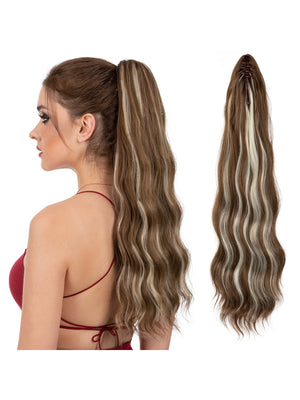 Big Wavy Ponytail Hair Extension Wig