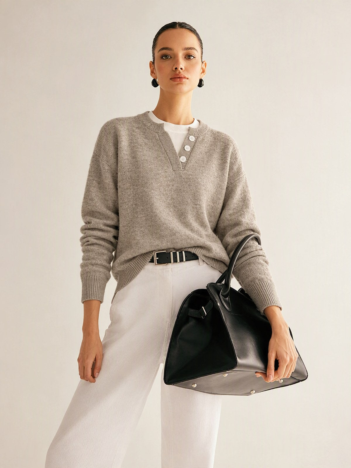 Splicing Color Blocking Sweaters
