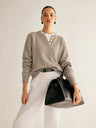 Splicing Color Blocking Sweaters