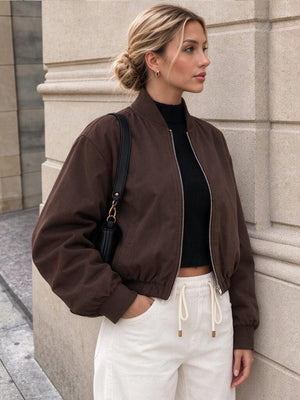Pocket Solid Color Trench Coats