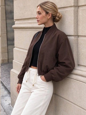 Pocket Solid Color Trench Coats