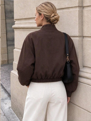 Pocket Solid Color Trench Coats