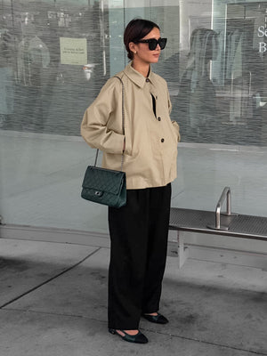 Liber Autumn Women's Trench Coats Solid Color Jackets