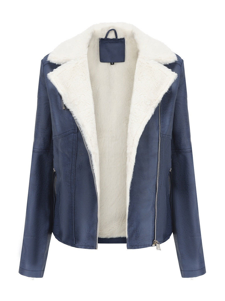 Fur Plush Long Sleeve Keep Warm Jackets