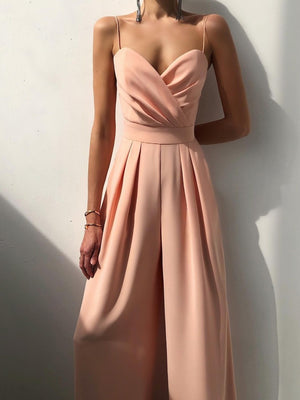 Camisoles Waist Straight-fit Jumpsuits