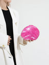 Oval Acrylic Seashell Evening Crossbody Bag