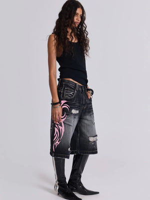 Liber Spring Women's Hole Jeans