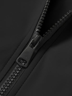 Zipper Version Leisure Outdoor Drawstring Windproof Hooded Windbreaker