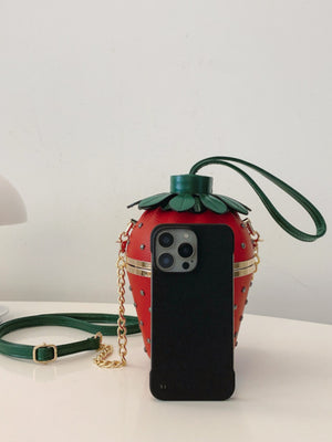 Strawberry Design Fun Crossbody Bag