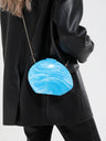 Mirrored Acrylic Evening Fashion Shoulder/Crossbody Bag