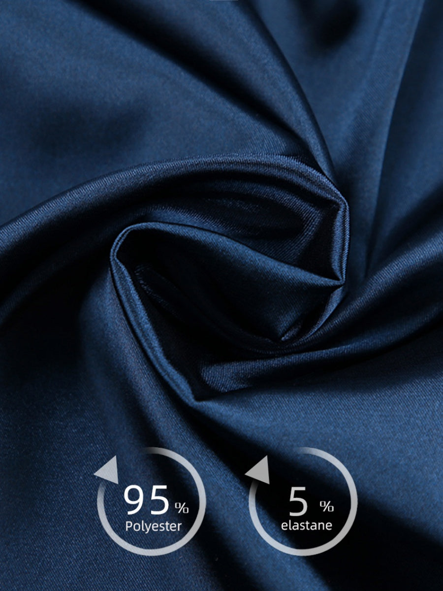 Satin Feather Three-piece Set Of Underwear, Shorts, And Bathrobe Sleepwear