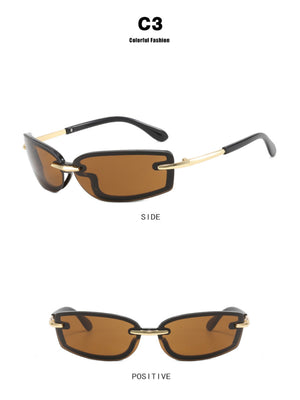 Frameless Square Sunglasses