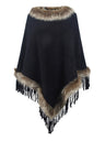 Knitting Tassel Hood Loose Cloak Shawl Sweaters