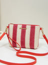 Resort Striped Straw Crossbody Bag