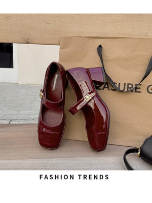 Liber Spring and Autumn Women's Mary Jane Shoes