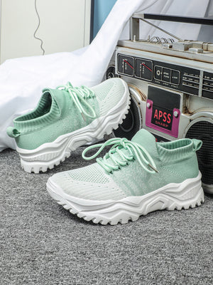 Color-blocked Unisex Casual Sneakers