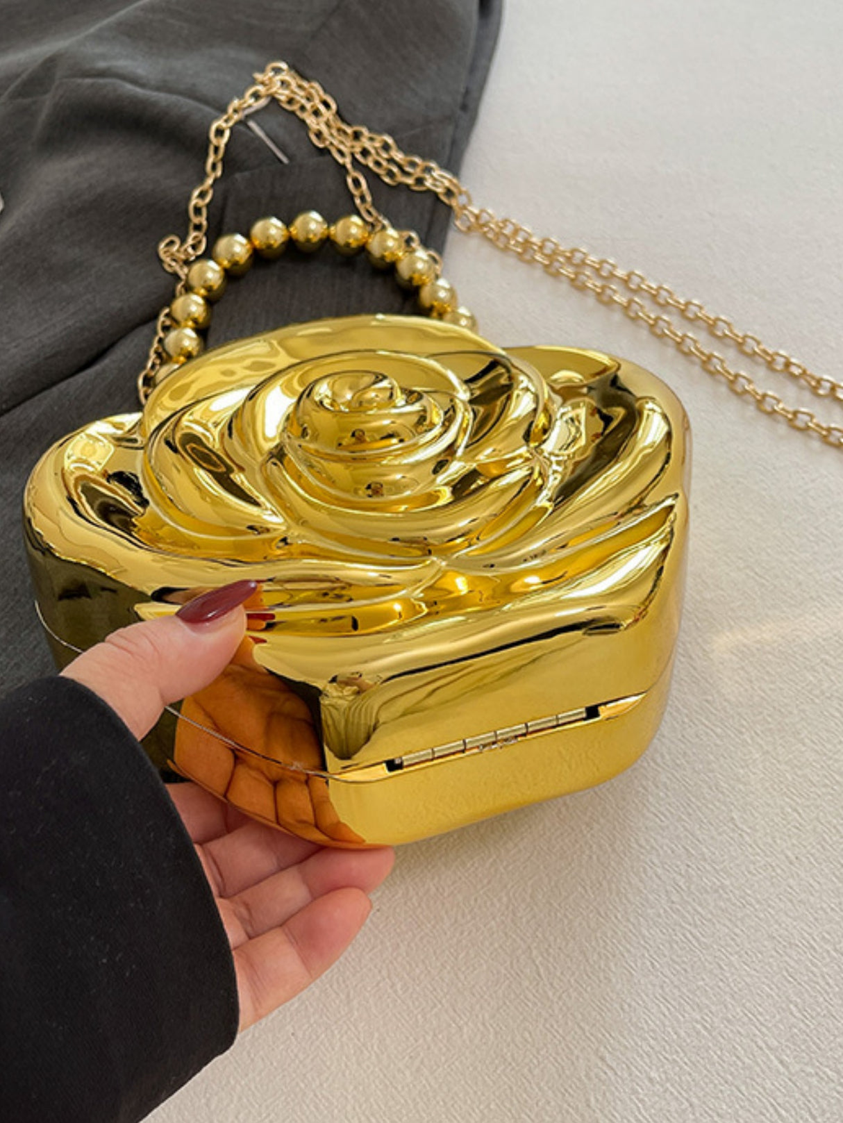 Floral Evening Shoulder Bag