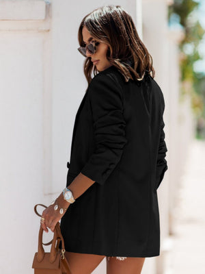 Lapel Double-breasted Blazers