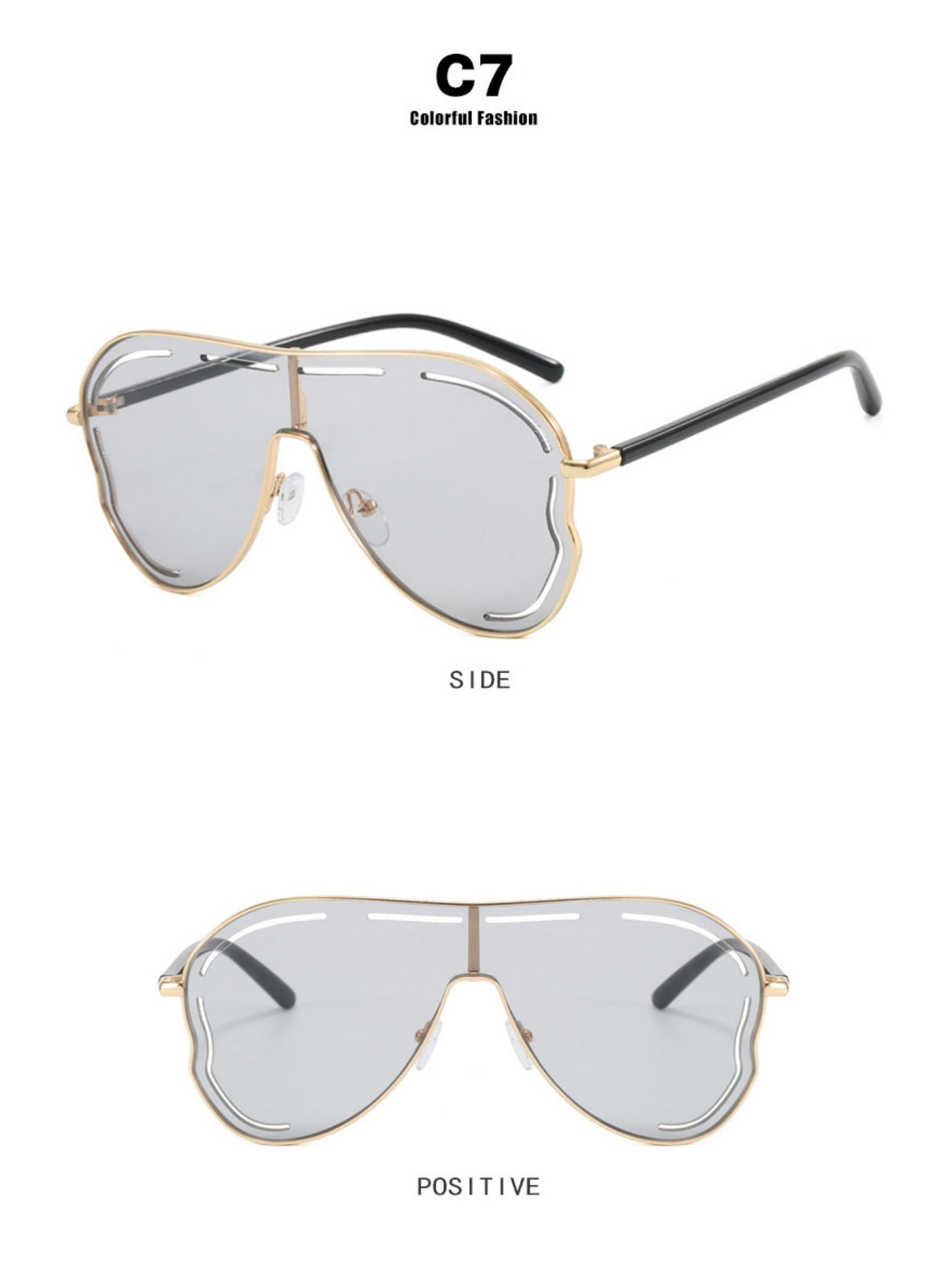 Oversized Aviator Sunglasses