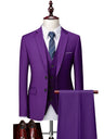 Slim-fit Business Suit Set 3-piece Sets