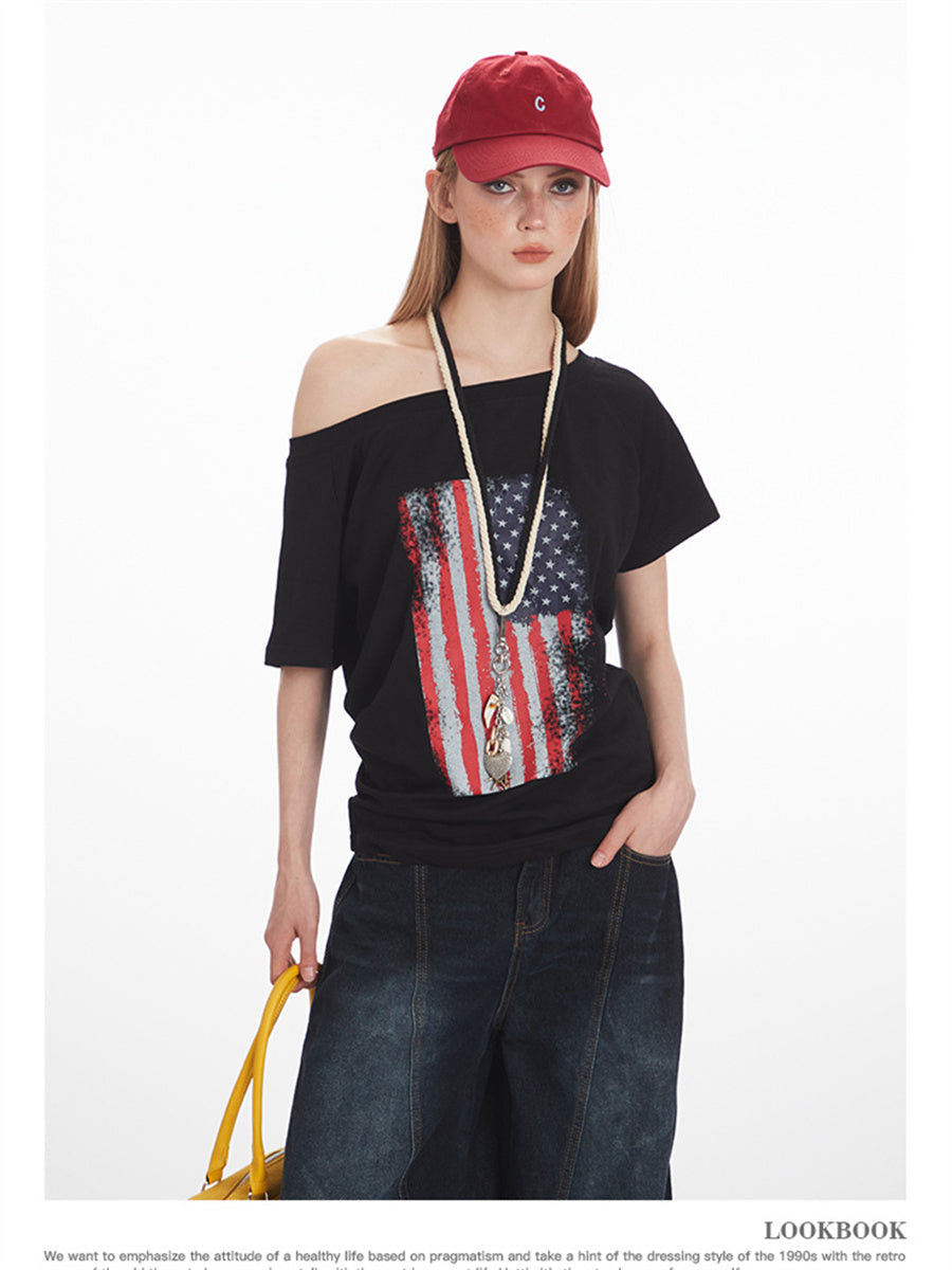 Liber Summer Women's 3D, Three-dimensional pattern Religious Nationality T-shirts