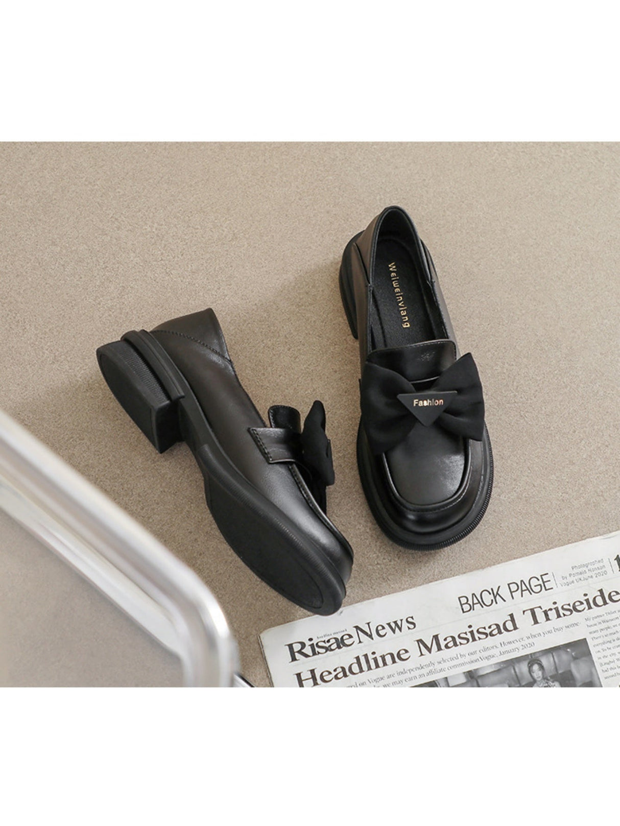 Liber Spring and Autumn Bowknot Women's Loafers