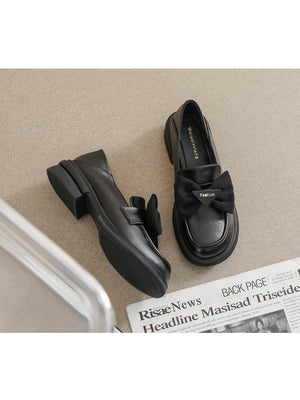 Liber Spring and Autumn Bowknot Women's Loafers