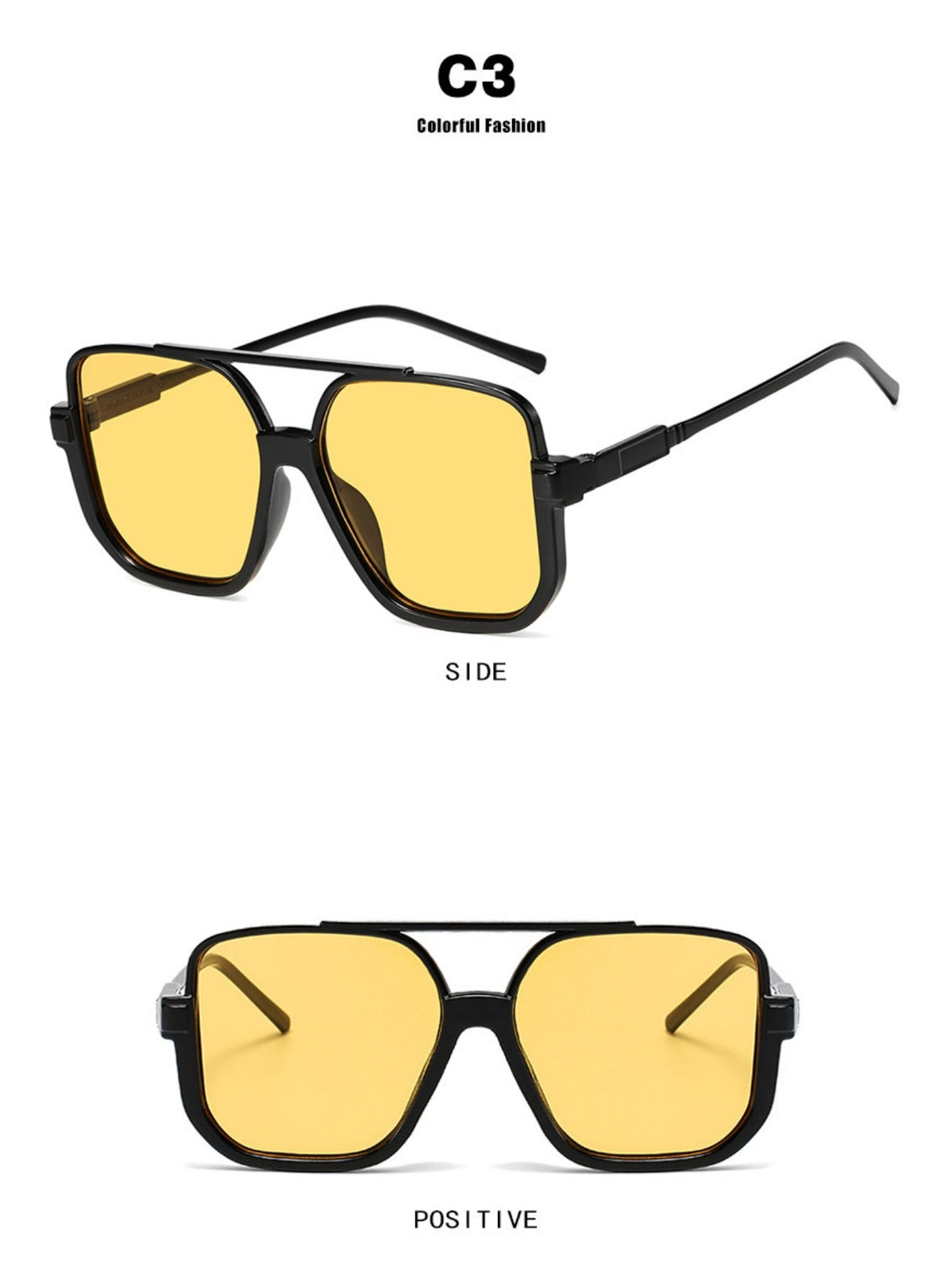 Lunettes de soleil carrées tendance