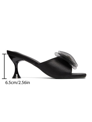 Bow-tie Women's High-heeled Sandals