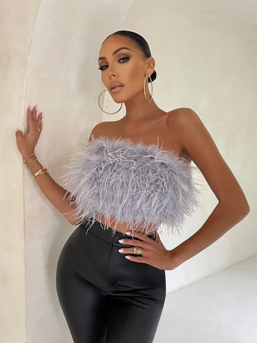 Mao Mao Solid Color Tube Top