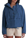 Button-up Pullover Denim Hoodie
