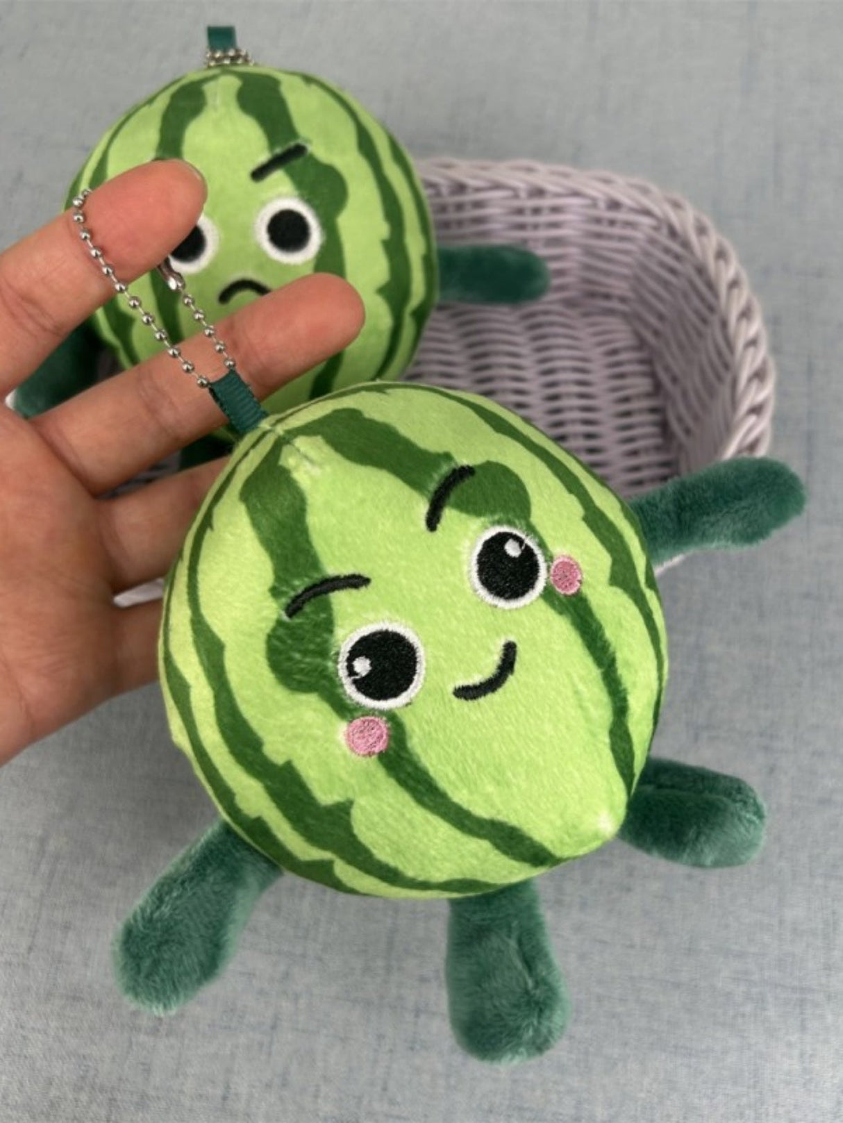 Wassermelonen-Puppen-Schlüsselanhänger