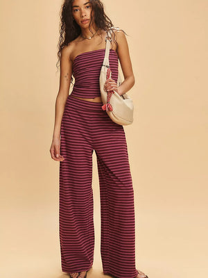 Sexy Slim Fit Casual Striped Suit