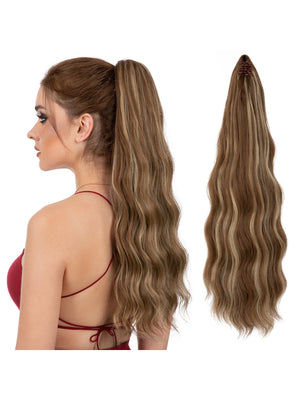 Big Wavy Ponytail Hair Extension Wig