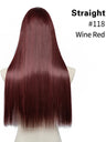 U-shaped Half-head Wig With Seamless Hair Extensions, One-piece Long Straight Wig