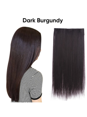 Seamless, Invisible, One-piece Long Straight Wig With Fluffy Hair