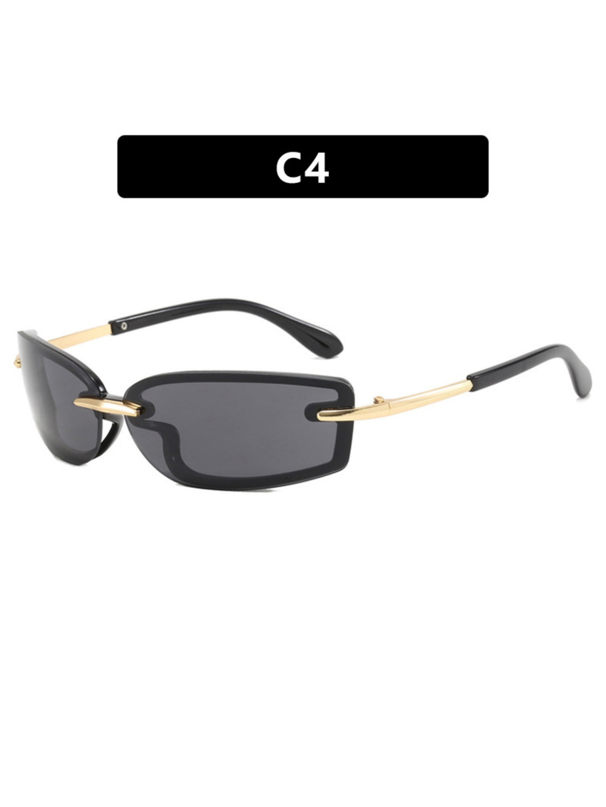 Frameless Square Sunglasses