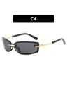 Frameless Square Sunglasses