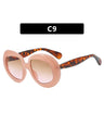 Irregularly Shaped Full-frame Round Fashion Glasses