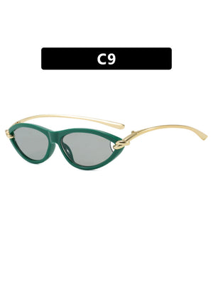 Cat-eye Knot Oval Sunglasses