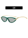 Cat-eye Knot Oval Sunglasses