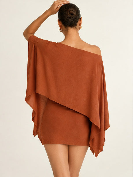 3-Piece Set: Loose-Fitting Top, Bandeau Top & Mini Skirt