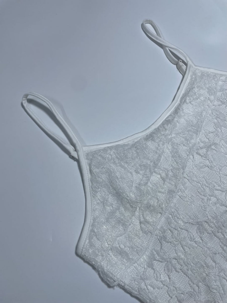Liber Summer Women's Lace Solid Color 2-piece Sets