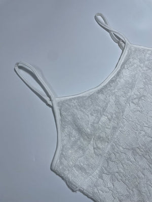 Liber Summer Women's Lace Solid Color 2-piece Sets