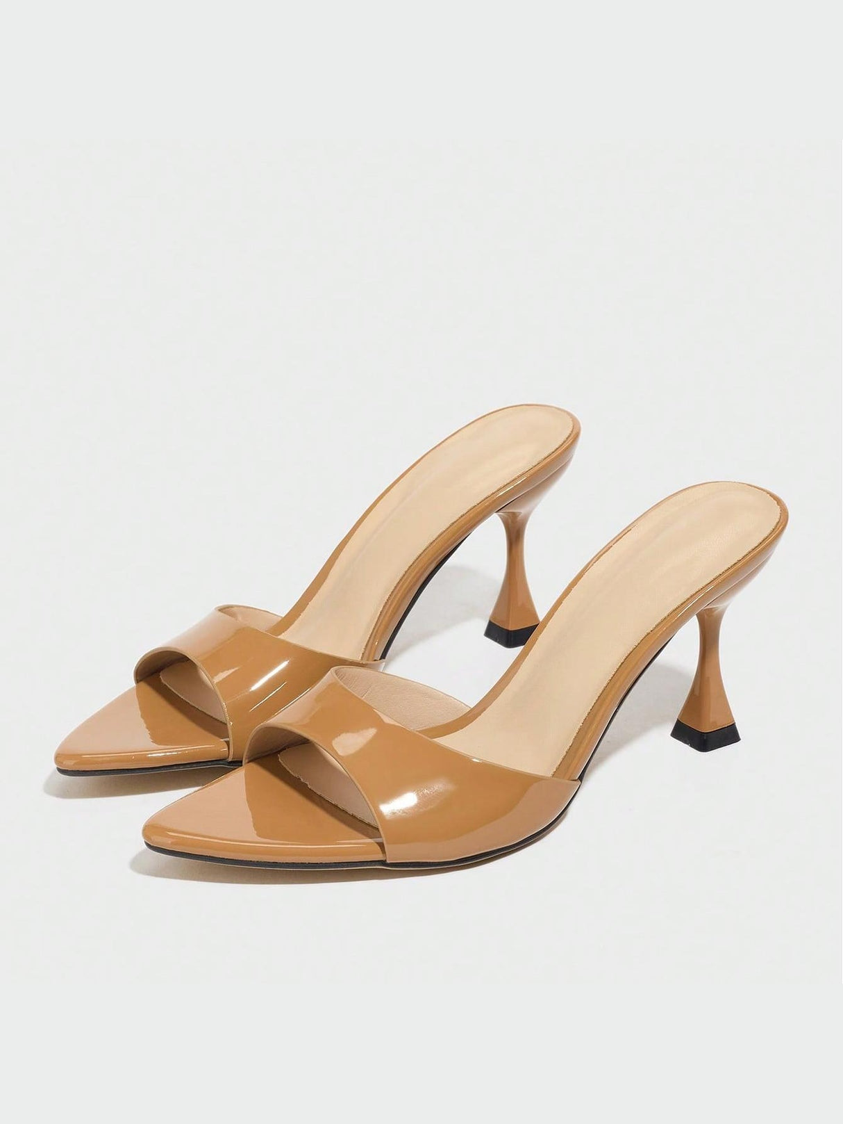 Embossed High-heeled Sandals