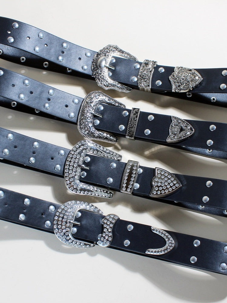 Retro Rivet Punk Belts